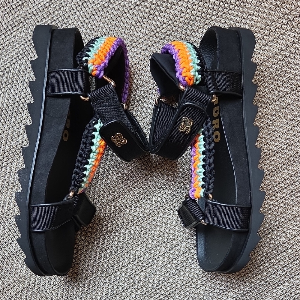 Sandro crochet-knit lug sandals - Picture 5 of 9